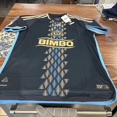 MENS Philadelphia Union Home Jersey 24/25 Adidas Authentic L LARGE NWT $150 - Image 1 of 4
