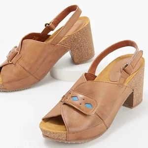 Sergio Tomani Pluma Leder Sandalen mit Absatz Größe 39 - Bild 1 von 12