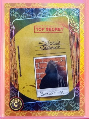 SATOSHI NAKAMOTO #78 2025 Cardsmiths Currency S5 ORANGE BERYL Gemstone # 049/149 - Image 1 of 3