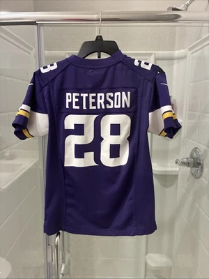Camiseta Adrian Peterson 28 Nike On Field Vikings Juvenil Talla Mediana Foto 1 de 4