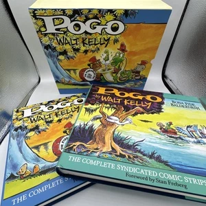 POGO by Walt Kelly Volume 1 & 2 Box Set w/ Slipcase See Photos R - Picture 1 of 24