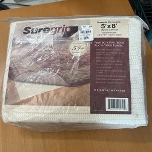 NEW & SEALED SureGrip Non-Slip Rug Pad 5' x 8' - Picture 1 of 4