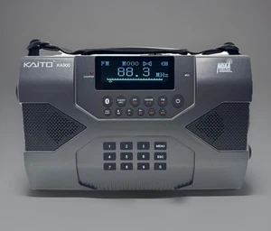 Kaito KA900 Voyager Max Solar NOAA Weather Stereo AM FM Shortwave Radio W/PS - Picture 1 of 8