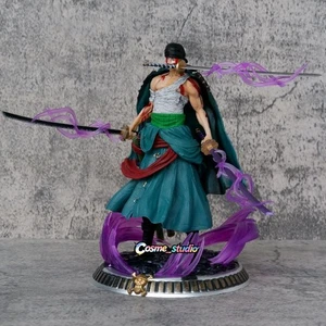Anime One Piece Action Figure Roof Sauron Three Knife Flow Zoro with Box PVC - Picture 1 of 5