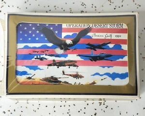 Sealed Deck of Operations Desert Storm Playing Cards w/box Made by Gemaco USA - Picture 1 of 2