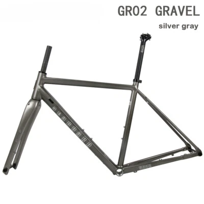 700C Kies Rennrad Rahmensatz Scheibenbremse Interne Führung Off-Road Rahmen - Bild 1 von 4