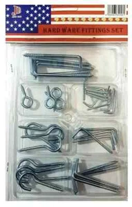 Packung gemischte Schraubhaken Auge Bild hängen, L-Form Bild Werkzeug Set Kit alle - Bild 1 von 1