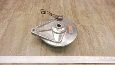 1974 Honda CB360 Twin H451-2) rear wheel brake plate hub drum - Image 1 of 4