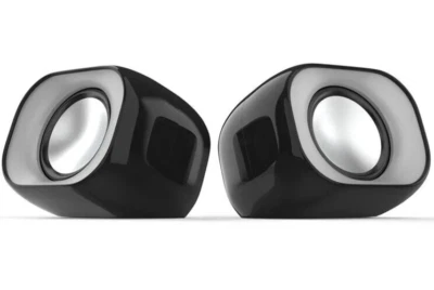 CASSA AUDIO CASSE AMPLIFICATE PER PC ALTOPARLANTI USB MULTIMEDIALI HP COMPUTER - Immagine 1 di 4