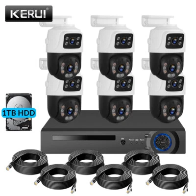 KERUI 6MP POE 8CH NVR Security Camera System Surveillance Night Auto Tracking US - Image 1 of 4