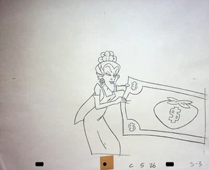 Strawberry Shortcake & das Baby ohne Namen ORIGINAL Produktion Bleistift  - Bild 1 von 2