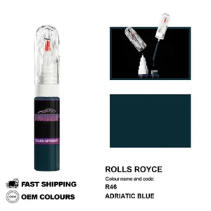 FOR ROLLS ROYCE ADRIATIC BLUE R46 Touch Up Paint Pen Brush Fix Kit Scratch Chip - Picture 1 of 8