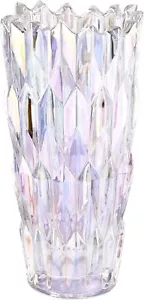 Crystal Glass Colorful Vase,Flower Vase Decor for Home Dining Table Living Room, - Picture 1 of 7