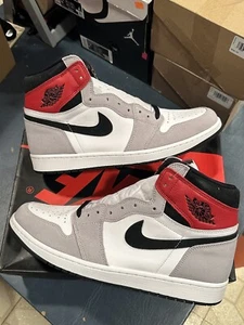 Size 13 - Men’s Air Jordan 1 Retro High OG Light Smoke Grey Red 2020 555088-126 - Picture 1 of 10