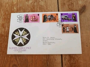 ST.JOHN AMBULANCE CENTENARY.JERSEY FIRST DAY COVER 24 JUNE 1977 - Picture 1 of 1