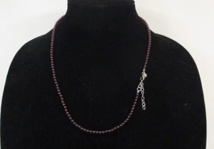 Nicky Butler Necklace NB 925 Sterling Silver Red Garnet Bead Strand - Picture 1 of 8
