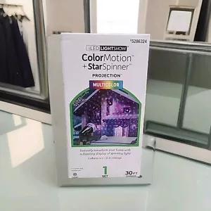 LED LIGHTSHOW ColorMotion+StarSpinner PROJECTION Gemmy Multi Color 30ft Coverage - Picture 1 of 5
