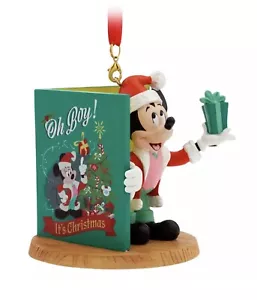 2023 Disney Parks Skizzenbuch Urlaub Weihnachten Karte Weihnachtsmann Mickey Maus Ornament - Bild 1 von 2