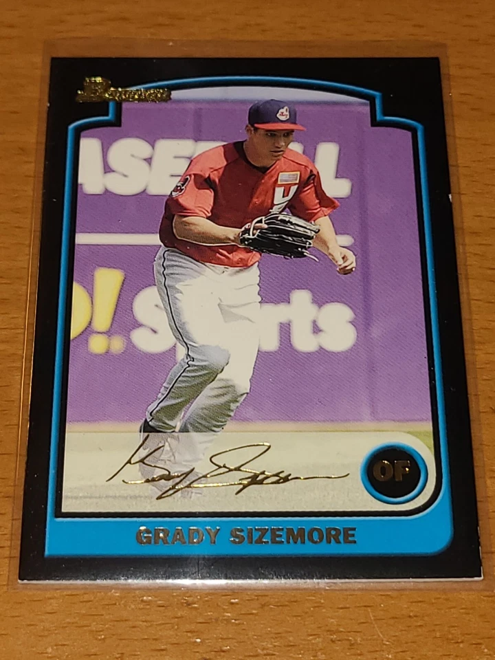INDIANS GRADY SIZEMORE 2003 BOWMAN DRAFT GOLD #BDP157 - Image 1 of 1