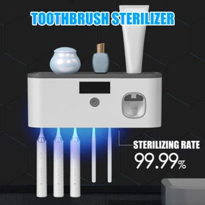 Smart Electric Toothbrush Holder Rechargeable Bathroom Holds 5 Toothbrushes - Picture 1 of 10