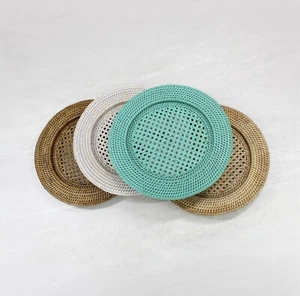 NEW Tight Woven Rattan Placemat/Charger- 1 Piece - Picture 1 of 9