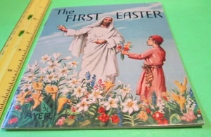 VINTAGE 1962 THE FIRST EASTER BOOKLET USA  MARGARET AYER NO 1602 - Picture 1 of 4