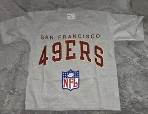 San Francisco 49ers Gray T-shirt Boys Small 8 Champion - Picture 1 of 5