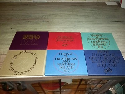Collection of GB & NI PROOF COIN SETS - 6 SETS IN TOTAL - Image 1 of 4
