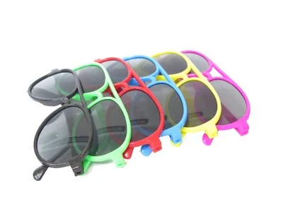 KIZRR Glossy Kids/Children's Size Movie Pilot Aviation Retro Sunglasses! 6 Colours