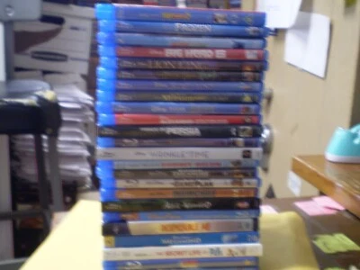 (24) Children's Blu-Ray Lot: (18) Disney Brave Little Mermaid Frozen Lion King - Image 1 of 3
