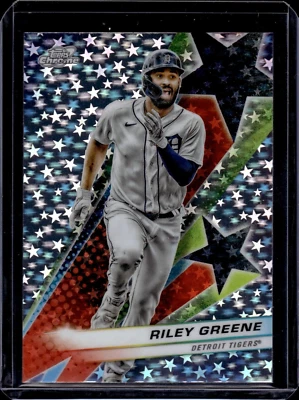 2024 Topps Cosmic Chrome Starfractor #SF79 Riley Greene - Image 1 of 2
