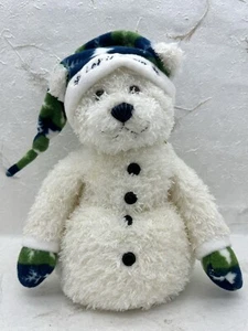 80s Gund Stand-up Plush “Snowball” Snowman Polar Bear Let It Snow Xmas 12" Tag - Picture 1 of 24