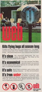 1979 Vintage Print Ad The Web Electric Bug Killer from Weber Flying Bugs season - Picture 1 of 2