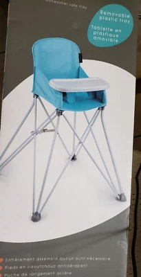 Trona Pop 'n Sit Summer Infant, Aqua, con bolsa de transporte, NUEVA caja abierta Foto 1 de 4