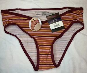 NoBoundaries Cotton Cheeky Panties Size XS (1) Multicolor Stripes - Picture 1 of 3