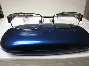 CARAVAGGIO EYEGLASS FRAMES Style C401 in GUNMETAL  Sz. 52-18-135   Free  CASE - Picture 1 of 4