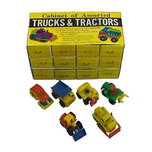 Vintage Cabinet Assorted Trucks Tractors Car 12 Drawers 1981 Made in Taiwan NOS - Picture 1 of 16