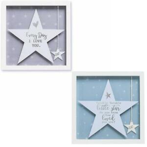 Wall Art Decoration Wooden Frame Star with Slogan Said with Sentiment