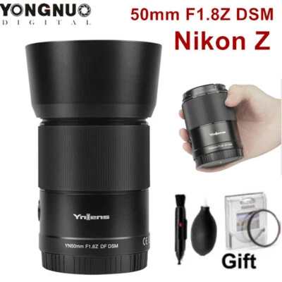 YONGNUO 50mm F1.8 DSM Auto Focus Full Frame Wide Angle Lens for Nikon Z mount  - Image 1 of 4