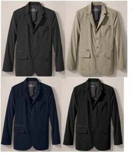 NWT Eddie Bauer Mens x Travex Voyager Blazer Jacket Black/DkSlate/ Retail $149 - Picture 1 of 8
