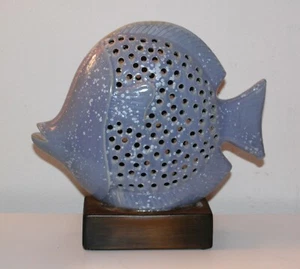 Large Blue Ceramic Fish Home Decoration -Very pretty! - Picture 1 of 5