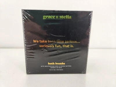 Grace & Stella 4 Scent Bath Bomb Set w/Moisturizing Shea & Cocoa Butters - Image 1 of 3
