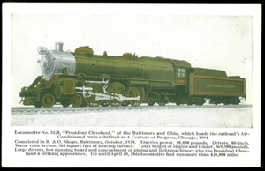 STEAM LOCOMOTIVE 5320, BALTIMORE & OHIO POSTCARD - Imagen 1 de 1