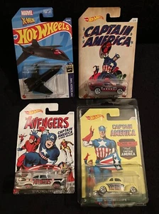 Hot Wheels 4 Stück Marvel Universum - Captain America X-Men Avengers - Bild 1 von 1
