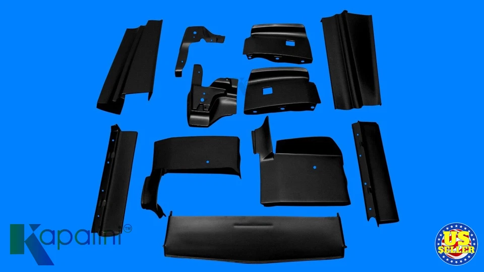 Rellenos de parachoques delanteros y traseros de fibra de vidrio para Cadillac ElDorado 1979-85 (juego de 11) Foto 1 de 1