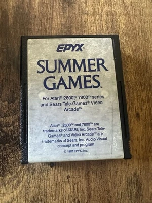 Summer Games (Atari 2600, 1987) By Epyx Game Cartridge Only 7800 - Image 1 of 3