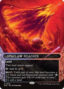Lavaclaw Reaches 0022 ~ **Borderless** Mythic Mint MTG Edge of Eternities - Picture 1 of 1