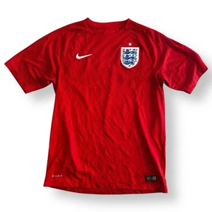 England Nationalmannschaft Trikot 2014 Away Shirt Gr. M Fußball Football Kit Nike rot - Bild 1 von 11