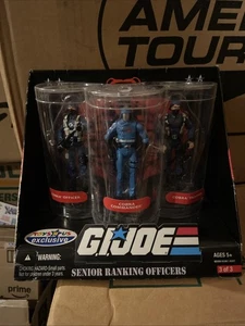 NUEVO G.I. GI Joe Cobra Oficiales de Ranking Senior Paquete de 3 Juguetes 25 Aniversario R Us - Imagen 1 de 5