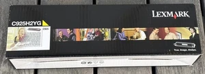 Lexmark Toner C925 C925H2YG Żółty 7500 Wysoka wydajność stron Nowy zapieczętowany - Zdjęcie 1 z 4